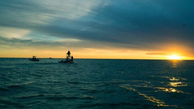 The Gulf at sunset